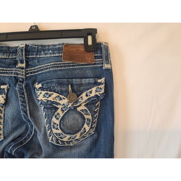 Big Star Womens Distressed Liv Bootcut Jeans 28 X 30 Y2K - Picture 6 of 6